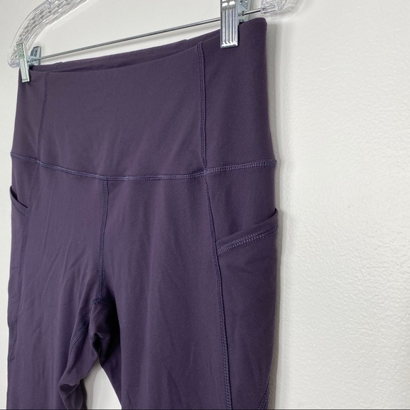 RBX Dark Purple Side Pocket Leggings - Picture 3 of 8